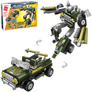 Конструктор Qman 3307 Робот+машинка, 302 детали